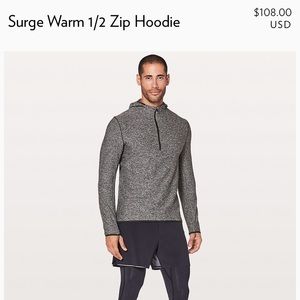 Lululemon men’s surge sweatshirt